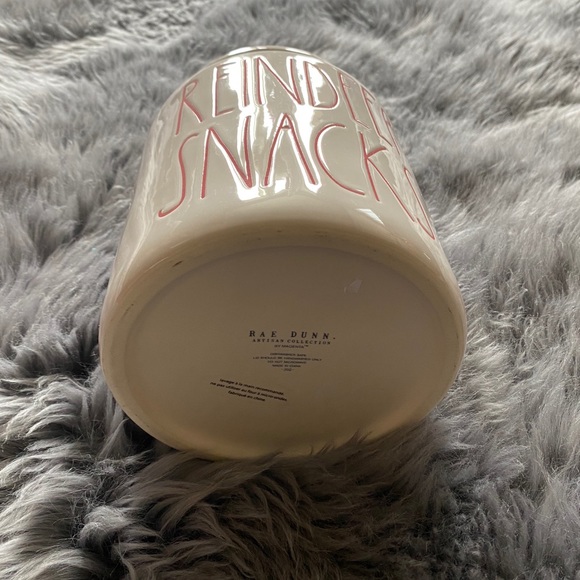 Rae Dunn Reindeer Snacks Canister - Picture 4 of 6